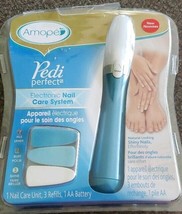 AMOPE: Pedi Perfect Electronic Nail Care System-File-Pedicure-Manicure Kit..NEW - £11.73 GBP