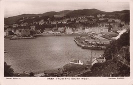 Oban Argyllshire Scotland~Viewed From South WEST~1912 Davidson Photo Postcard - £7.97 GBP
