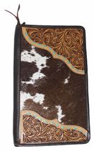 Women's Western Cowhide Floral Hand-Tooled Leather Travel Jewelry - $69.99
