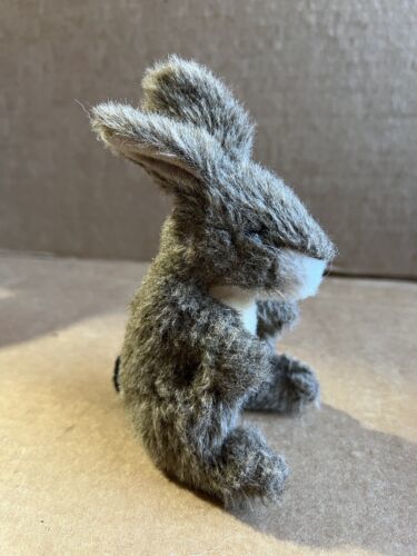 Primary image for FOLKMANIS Brown Mini Jack Rabbit Bunny Plush Finger Puppet 6" Easter Furry