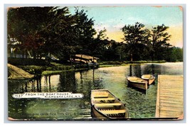 View From Boat House Kiamesha Lake New York NY DB Postcard U21 - $2.92