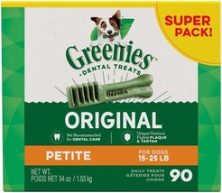 Greenies Dog Dental Treats Petite Original 1ea/54 oz, 90 ct - £92.53 GBP