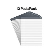 Notepads 8.5&quot; X 11.75&quot; Narrow Ruled White 50 Sheets/Pad 24/Carton - $58.01
