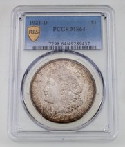 1921-D Silber Morgan Dollar Ausgewählten Von PCGS As MS-64 - $415.80