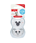 Nuk Mickey Mouse Silicone Soother 6-18 Months 2 Pack - £64.89 GBP