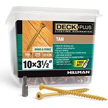 Deck Plus 48422 Wood Screws #10 x 3-1/2&quot;, Tan, 5lb Box - €33,11 EUR