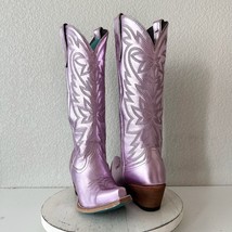 Lane SMOKESHOW Womens Purple Cowboy Boots 7.5 Leather Western Wear Snip ... - £171.11 GBP