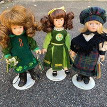 Celtic Blessings Porcelain Dolls: Colleen Alannah Cara Lot of 3 w Tags &amp;... - £37.19 GBP