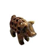 Farm House Pig Piggy Piglet Hand Carved Stone Baby Inside Momma Decor St... - $29.08 CAD