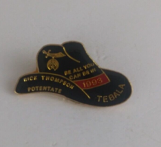 Vintage Moila Shriners Be All You Can Be In 1993 Cowboy Hat Lapel Hat Pin - $8.25