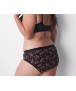 Lane Bryant CACIQUE Silky EXTRA Soft HIPSTER Panty BLACK FLORAL Plus Siz... - $16.34