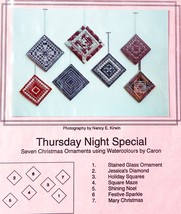 Vintage Needlework Christmas Ornaments Pattern by Neon Flamingo Designs - $7.55