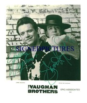 JIMMIE AND STEVIE RAY VAUGHAN SIGNED AUTOGRAPHED AUTOGRAM 8X10 RP PHOTO ... - £13.27 GBP