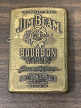 Jim Beam Brass Emblem High Brass Polish Zippo Lighter - £23.32 GBP