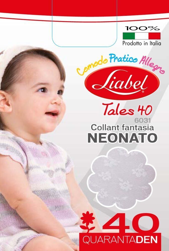 Collant den 40 denari fantasia da neonata in filanca Liabel 4034 bambina - $1.83
