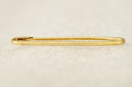Vintage Estate Jewelry Simmons 18KT Gold Filled Vanity Dress Pin 1-5/8&quot; Long - £16.75 GBP