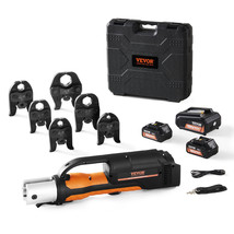 VEVOR Pro Press Tool 18V with 6 Pro Press Jaws 2pcs 4AH Battery Fast Charger - £1,172.64 GBP