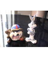 1993 Looney Tunes 2pc. Bugs Bunny &amp; Taz Salt/Pepper Shakers  - £18.87 GBP