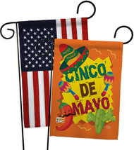 Cinco de Mayo - Impressions Decorative USA - Applique Garden Flags Pack ... - £24.49 GBP