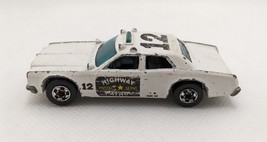 1977 Hot Wheels Highway Patrol Car #12 White Diecast 1:64 Vintage Dodge Monaco - £9.40 GBP