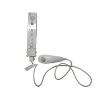 Nintendo Wii OEM White Remote w/ Motion Plus Adapter &amp; Nunchuck - $49.49