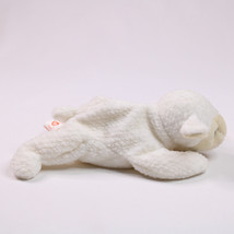 Ty Beanie Baby Fleece Lamb Style 4125 Born March 21 1996 White Lamb Retired Tags - $9.75