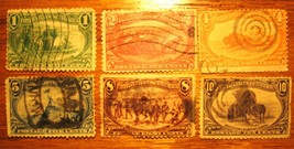 1898 Trans Mississippi Exposition Lot Of 6 Stamps - £21.97 GBP
