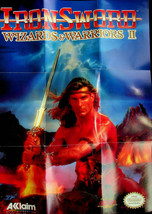 Nintendo / Acclaim Ad - Iron Sword: Wizards and Warriors II (1989) - New - $18.69