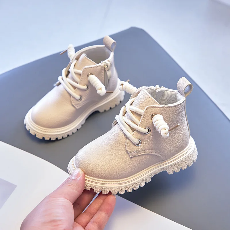 Lightweight Kids Snow Boots Boys Shoes Autumn Winter Leather Children Bo... - £150.33 GBP