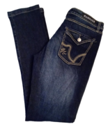 Rampage Dark Denim Jeans sz 13 Distressed 2% Stretch Pants Skinny Cigare... - $372.52 MXN