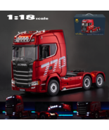 RC Semi Trailer Truck Construction Car Transport Hauler 4WD On Road Tran... - $199.99