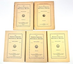 (5) The North Carolina Historically Review 1924-1931-1932 ex Vol. 1 No 3... - £45.14 GBP