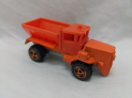 Hot Wheels 1983 Orange Oshkosh Snow Plow Toy Truck 3&quot; - £19.46 GBP