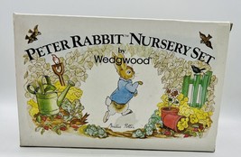 Wedgwood Peter Rabbit 3 Piece Nursery Set Plate Mug Oatmeal Bowl England Ceramic - £25.92 GBP