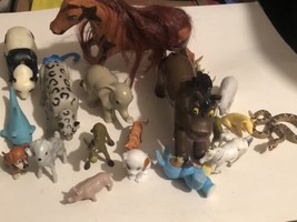 Toy lot of 20 Animals Small Vintage T8 - £7.73 GBP