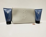 YSL YVES SAINT LAURENT Y After Shave Balm &amp; Shower Gel 1.6oz / 50ml &amp; Po... - £44.09 GBP