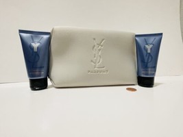 Ysl Yves Saint Laurent Y After Shave Balm &amp; Shower Gel 1.6oz / 50ml &amp; Pouch Set - £43.95 GBP