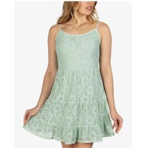 Speechless Junior Small Light Sage Lace Tiered Tank Top Dress NWT BC30 - $29.39