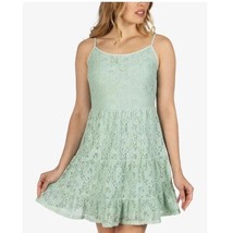 Speechless Junior Small Light Sage Lace Tiered Tank Top Dress NWT BC30 - £23.55 GBP