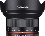 Samyang SY12M-E-BK 12mm F2.0 Ultra Wide Angle Lens for Sony E Cameras, B... - $475.99