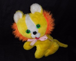 11&quot; Vintage Sterling Toy Makers Yellow Orange Lion Stuffed Animal Plush Toy - £36.61 GBP
