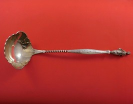 Art Silver c. 1860-1883 Coin Silver Punch Ladle w/3-D Woman Hand Engraved 12&quot; - £1,035.89 GBP