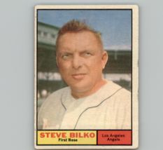 1961 Topps Baseball Steve Bilko #184 Los Angeles Angels - £2.40 GBP