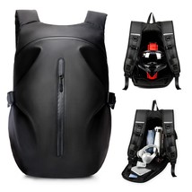 Motorcycle Helmet Carry Bag Hard Waterproof Black Riding Backpack Rucksa... - £31.51 GBP