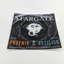 TPK Roleplay Stargate Promo Sticker RPG Phoenix Basilisk - £7.90 GBP
