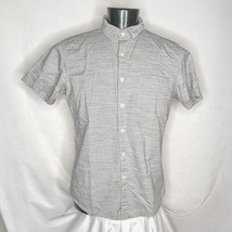 Men&#39;s Shirt Apt. 9 Button Up Shirt for Men Gray Slim Large - £7.56 GBP