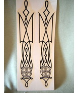 VTG.BICYCLE BLACK DECALS FOR SCHWINN CORVETTE JAGUAR DOWN TUBE - $32.59 CAD