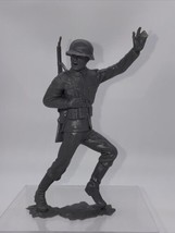 Louis Marx 1963 6” WWll German Soldier Plastic Figure Leading With Gun V... - $20.57