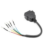 Universal 16pin OBD2 Connector for Motorcycle Motorbike K+CAN OBD2 Cable - $17.76 CAD