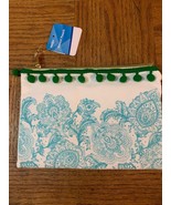 School Pencil Pouch Green/Blue Floral - $22.69 CAD
